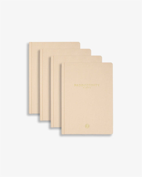 Productivity Planner One Year Bundle - Beige by Intelligent Change Intelligent Change Beige 