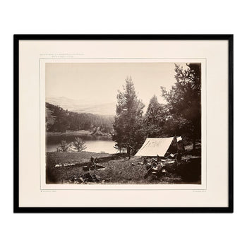 Camp on Mystic Lake, Yellowstone 1873 Photograph Muir Way 