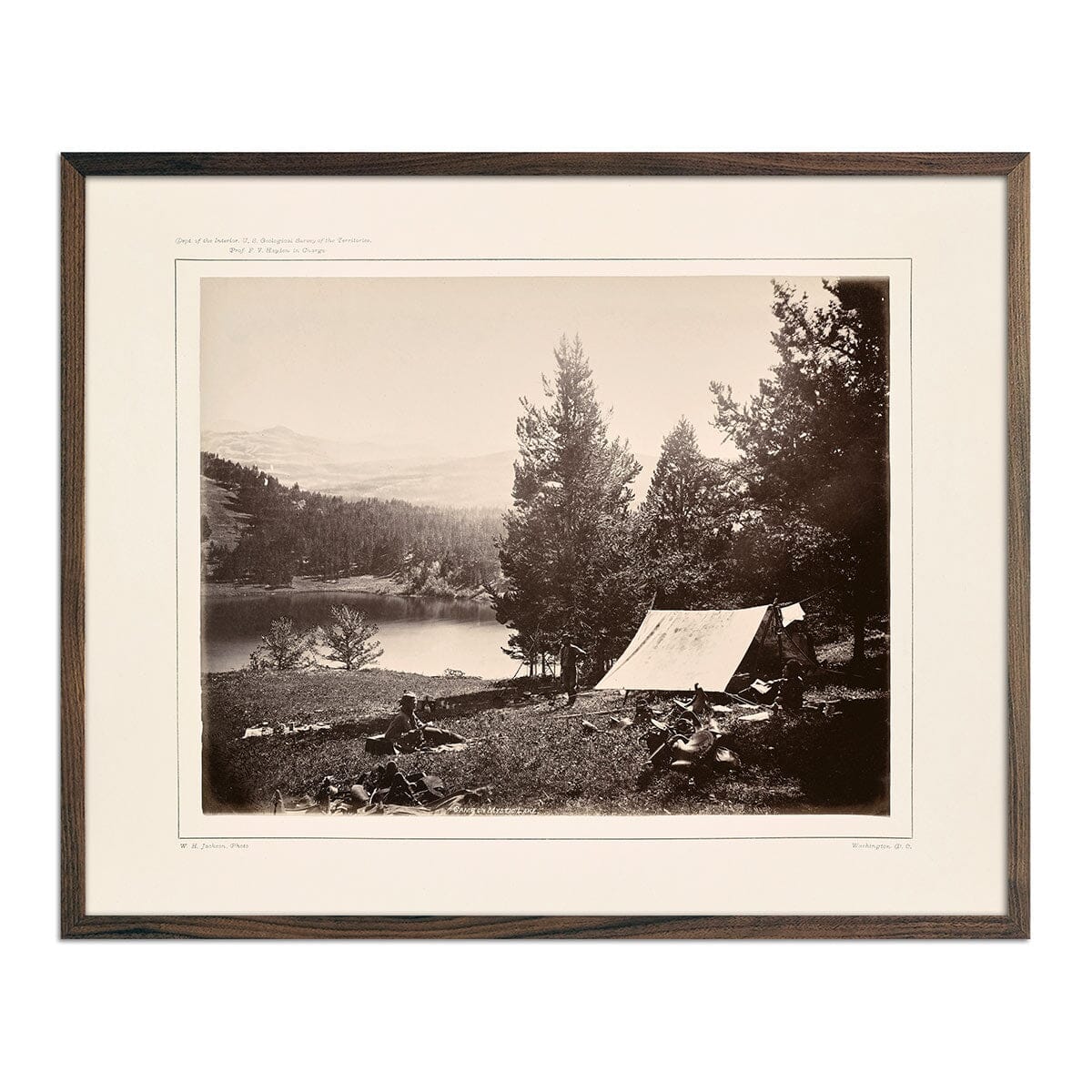 Camp on Mystic Lake, Yellowstone 1873