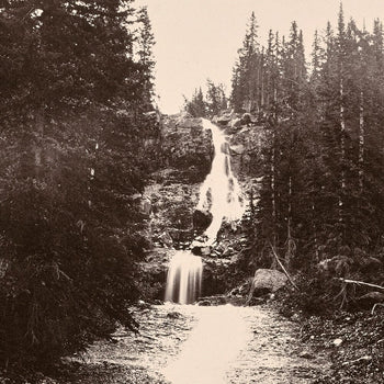 Cascade from Mount Blackmore, Yellowstone 1873 Photograph Muir Way 
