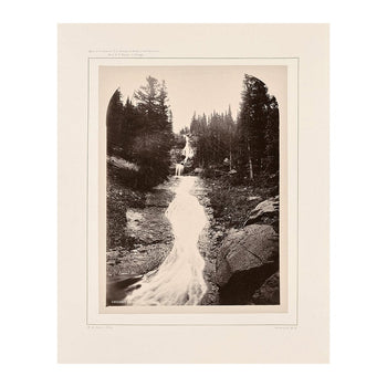 Cascade from Mount Blackmore, Yellowstone 1873 Photograph Muir Way 