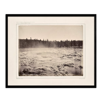 Crater of the Architectural Geyser, Lower Basin, Yellowstone 1873 Photograph Muir Way 