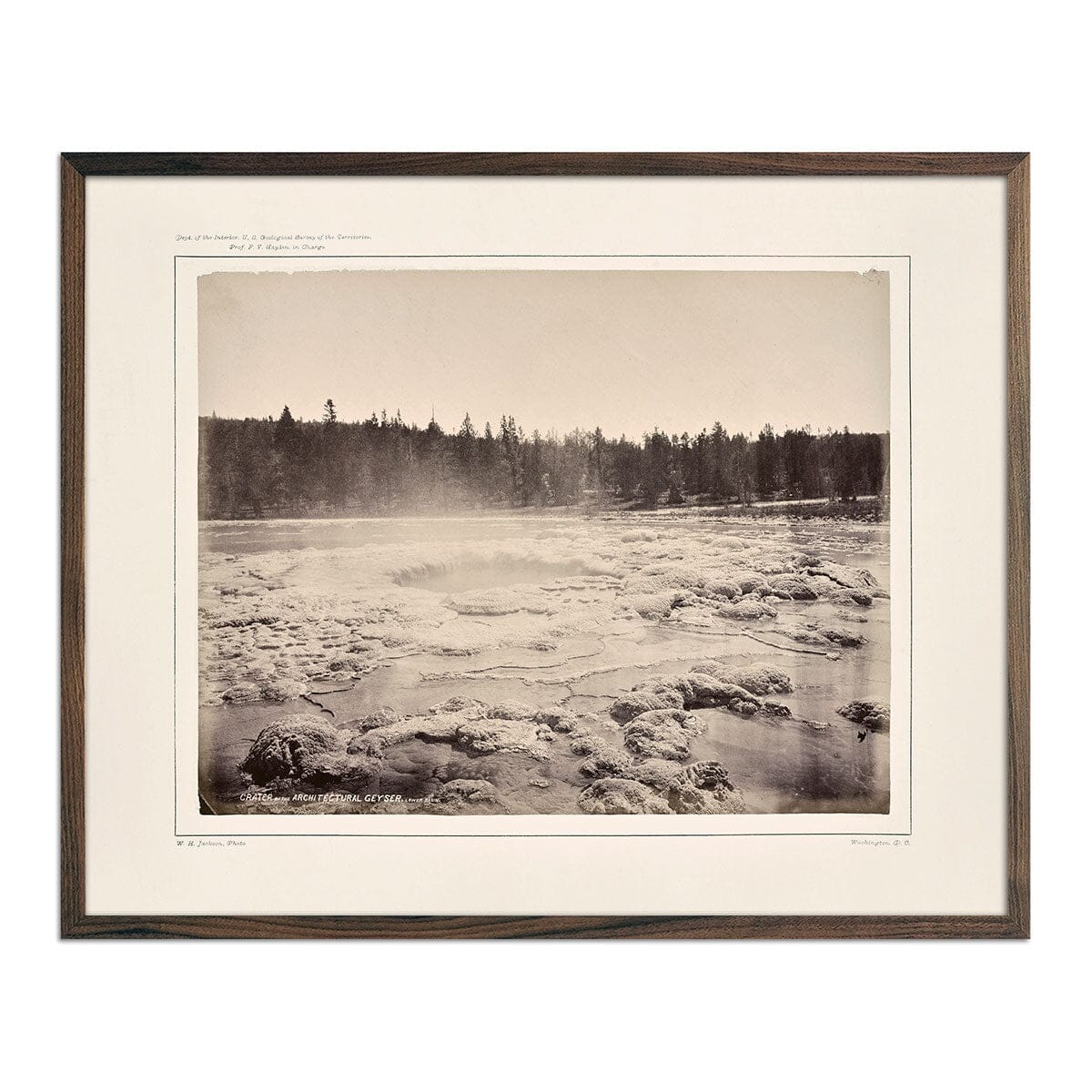 Crater of the Architectural Geyser, Lower Basin, Yellowstone 1873