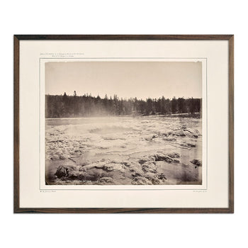 Crater of the Architectural Geyser, Lower Basin, Yellowstone 1873 Photograph Muir Way 