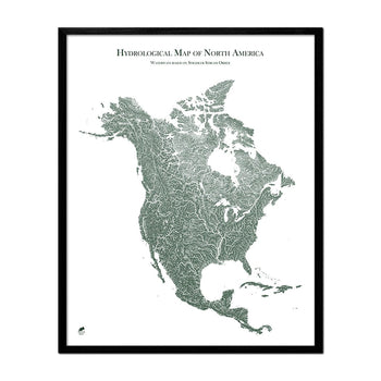 Hydrological Map of North America Hydrology Muir Way 