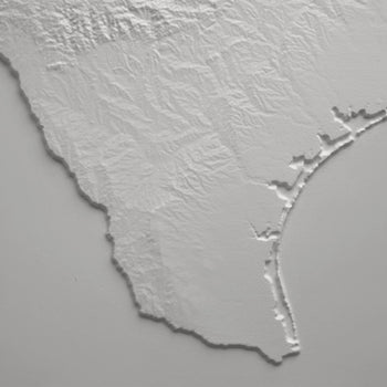 Texas 3D Raised Relief Map 3D Muir Way 