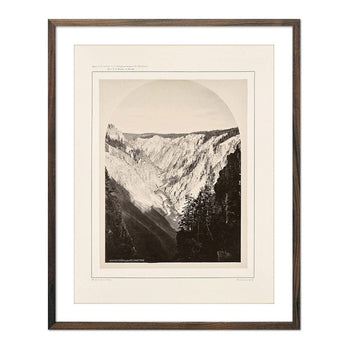 The Grand Canyon, from the Falls, Yellowstone 1873 Photograph Muir Way 