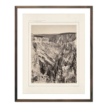 The Grand Canyon, One Mile Below the Falls, Yellowstone 1873 Photograph Muir Way 