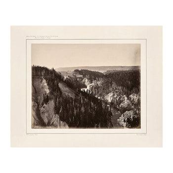 Upper Falls of the Yellowstone, Yellowstone 1873 Photograph Muir Way 