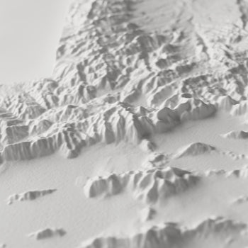 Utah 3D Raised Relief Map 3D Muir Way 