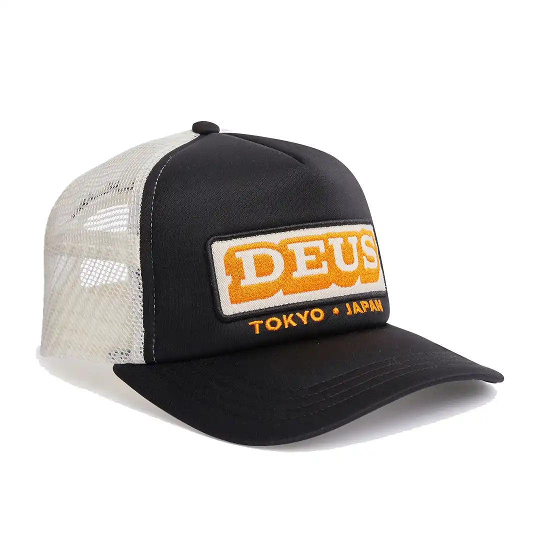 Deus Redline Trucker Hat, Black