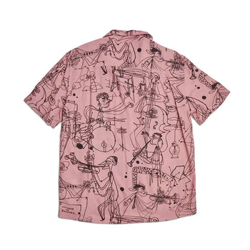 Deus Cato Mens SS Shirt, Zephyr Pink Mens - Apparel - SS Knits & Wovens Deus Ex Machina 