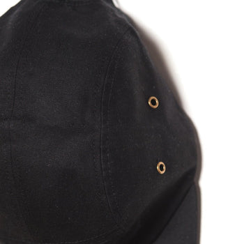 EUCLID 5-PANEL - BLACK WAXED CANVAS Mens - Accessories - Hats Yellow 108 