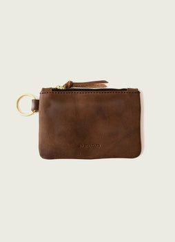 Leather Zip Key Pouch by WP Standard WP Standard Chocolate 