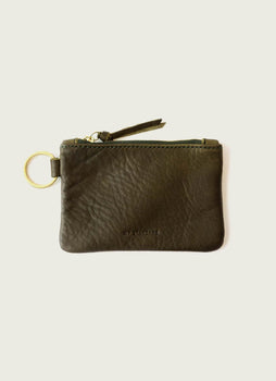 Leather Zip Key Pouch by WP Standard WP Standard Olive 