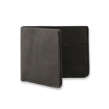 Tanner Goods Minimal Bifold Wallet, Carbon Mens - Accessories - Belts and Wallets Tanner Goods 