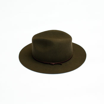 Paul Fedora - Olive Womens - Accessories - Hats Yellow 108 
