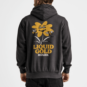 Roark Liquid Gold Hoodie, Black Mens - Apparel - Fleece Roark 