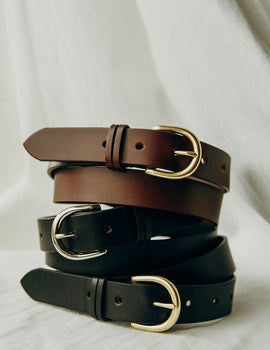 Tanner Goods Meridian Belt, Black Womens - Accessories - Belts and Wallets Tanner Goods 