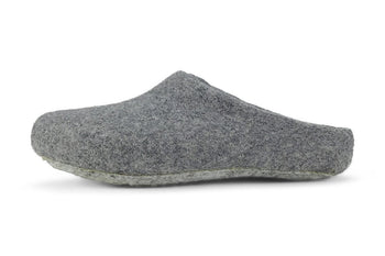 Kyrgies Classic Wool Slippers - Low-Back - Gray Men's House Shoes Kyrgies 