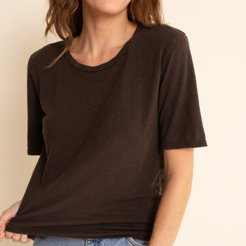 Jungmaven Silverlake Cropped Tee, Dusty Pink Womens - Apparel - SS Tees Jungmaven 