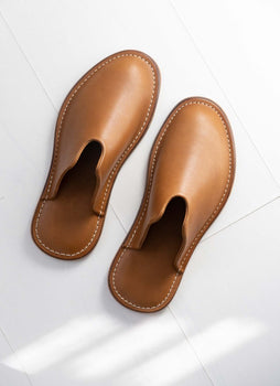 Mr. Grumpy Leather Slippers by WP Standard WP Standard 
