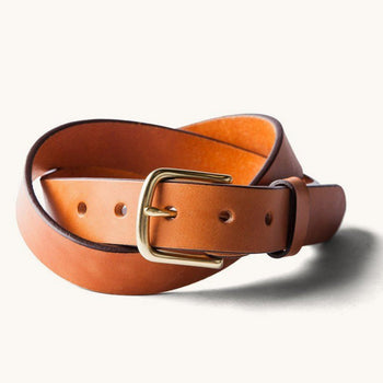 Tanner Goods Classic Belt, Saddle Tan Mens - Accessories - Belts and Wallets Tanner Goods Brass 28 