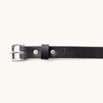 Tanner Goods Skinny Standard Belt, Black Mens - Accessories - Belts and Wallets Tanner Goods 