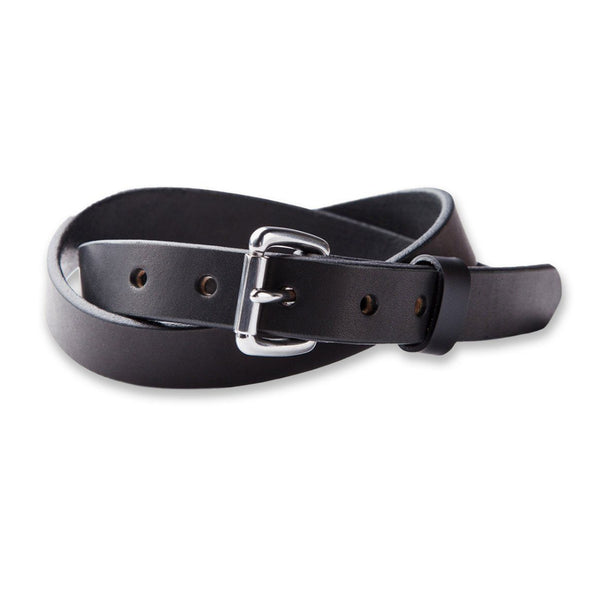 Tanner Goods Skinny Standard Belt, Black Mens - Accessories - Belts and Wallets Tanner Goods Stainless 28 