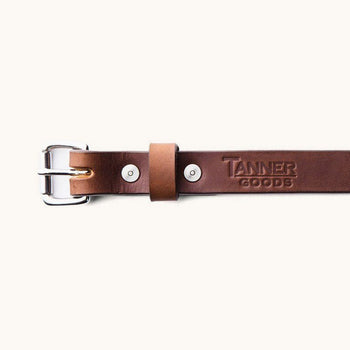 Tanner Goods Skinny Standard Belt, Cognac Mens - Accessories - Belts and Wallets Tanner Goods 